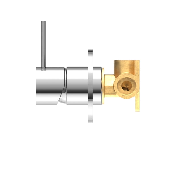 Nero Mecca Shower Mixer Handle Up 80mm Plate Chrome