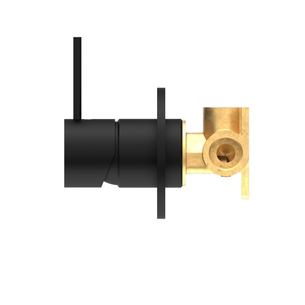 Nero Mecca Shower Mixer Handle Up 80mm Plate Matte Black