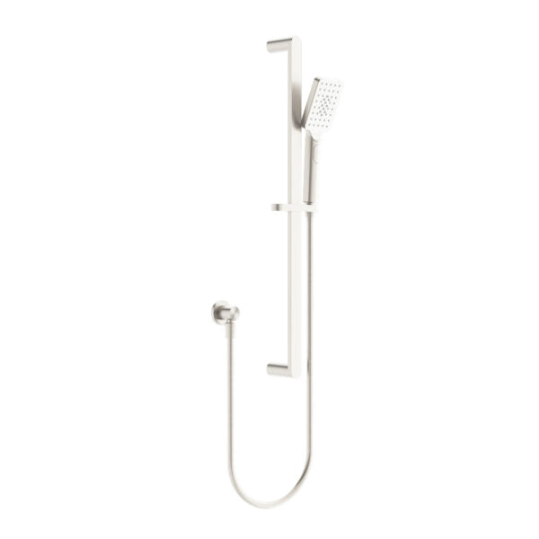Nero Bianca Shower Rail Brushed Nickel