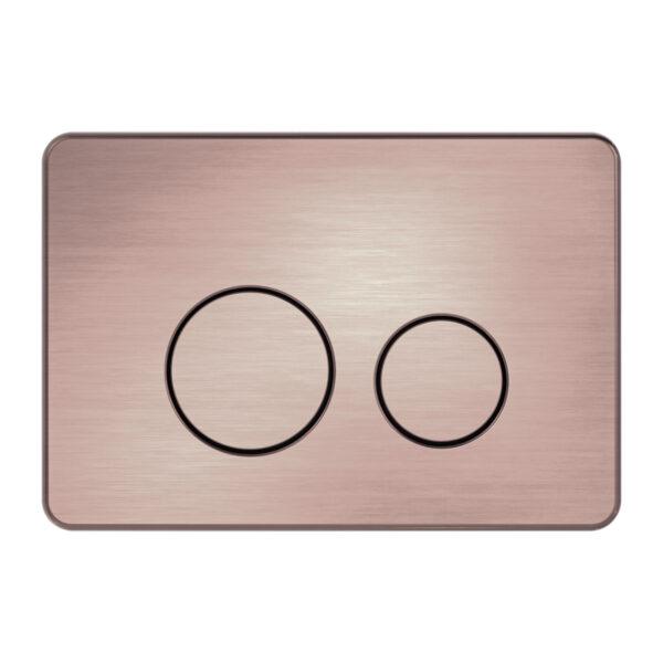 Nero In Wall Toilet Push Plate Brushed Bronze