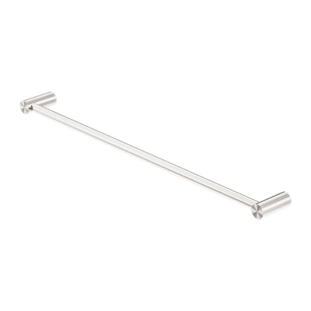 Nero New Mecca Single Towel Rail 800mm Brushed Nickel