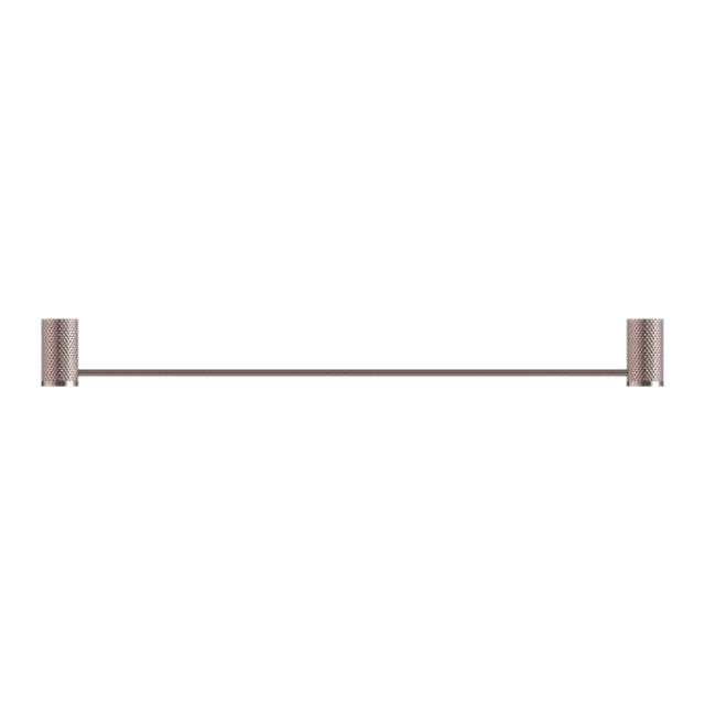 Nero Opal Single Towel Rail 800mm Brushed Bronze