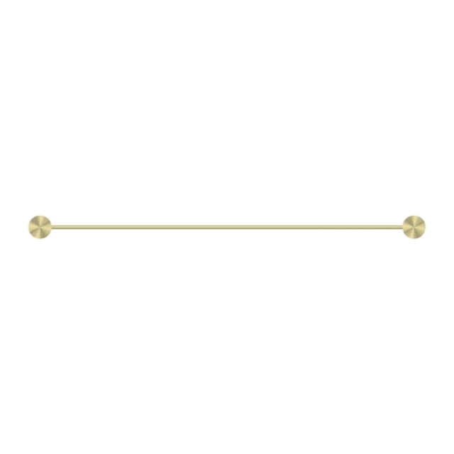 Buy Nero Opal Single Towel Rail 800mm Brushed Gold NR2530BG - The Blue Space
