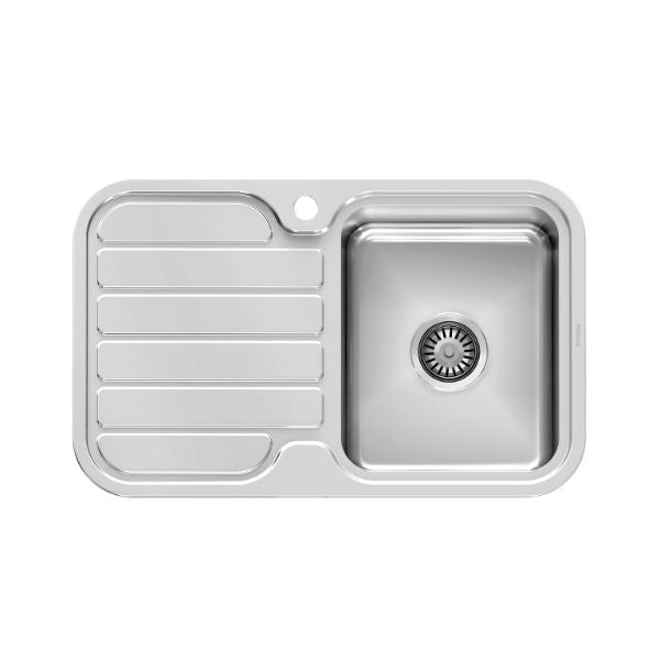 Phoenix 1000 Series Single Bowl Sink 765 x 480mm RH Bowl The Blue Space
