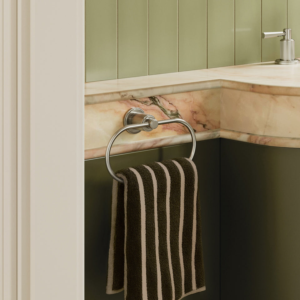 Phoenix Wiltern Hand Towel Holder Brushed Nickel