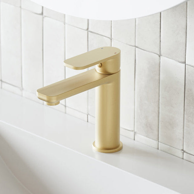 Caroma Luna Lead Free Basin Mixer Brushed Brass