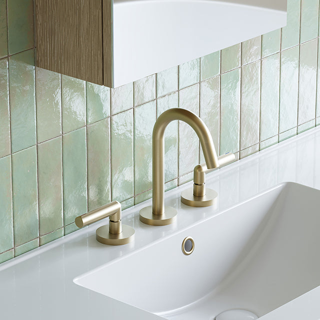 Phoenix Vivid Slimline Plus Lever Basin Set Brushed Gold