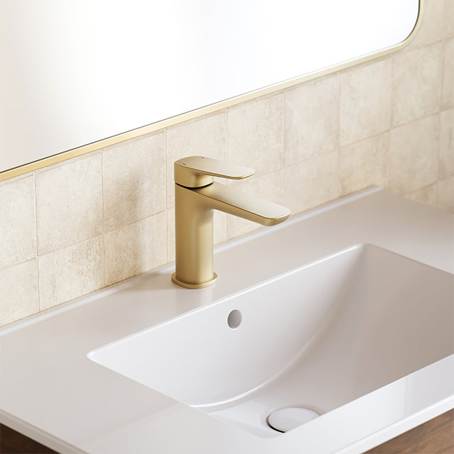 Caroma Contura II Basin Mixer - Brushed Brass