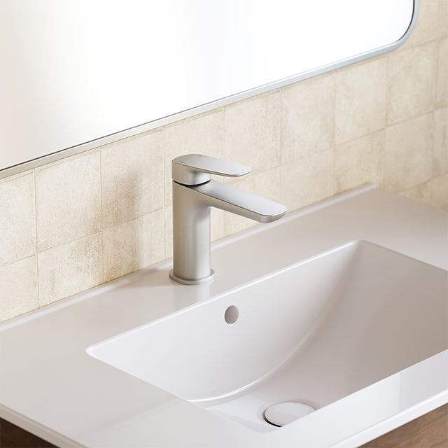 Caroma Contura II Basin Mixer - Brushed Nickel