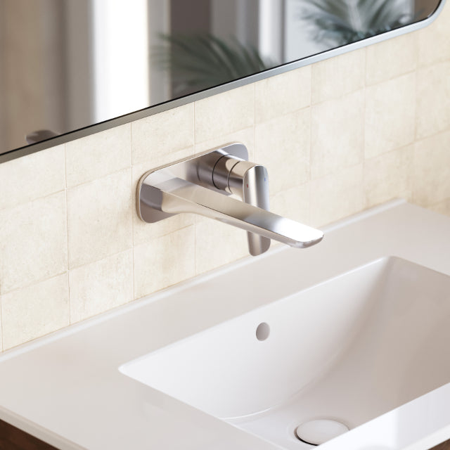 Caroma Contura II 180mm Wall Basin/Bath Mixer - Chrome