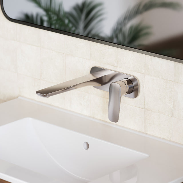 Caroma Contura II 180mm Wall Basin/Bath Mixer - Chrome