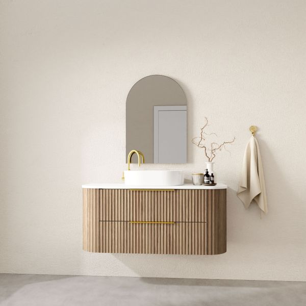 Marquis Shore 2 Drawer Wall Hung Vanity with Symphony Solid Surface Top and Basin