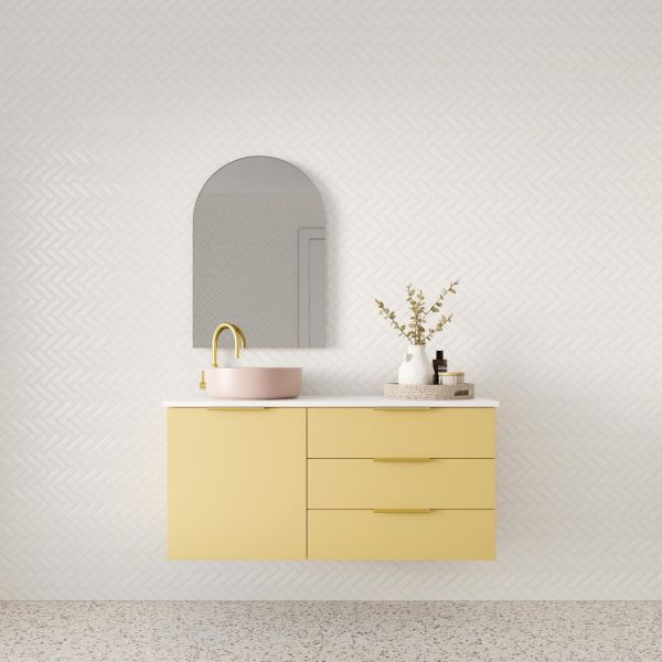 Marquis Shortland Wall Hung Vanity with Symphony Solid Surface Top and Basin