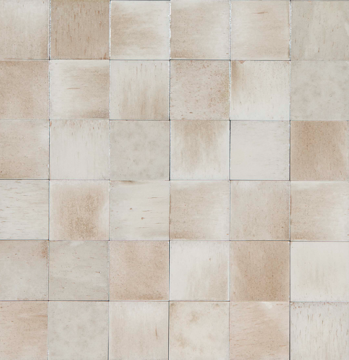 Sicily Beige Gloss Zellige Cushioned Edge Porcelain Tile 100x100mm