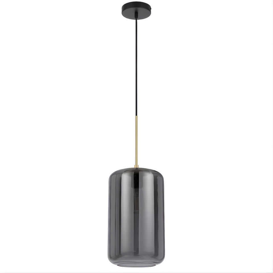 Telbix Korova Medium Pendant Light E27 Smoke