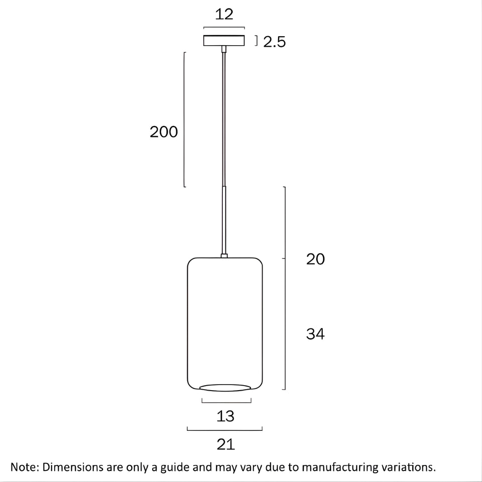 Telbix Korova Medium Pendant Light E27 Opal