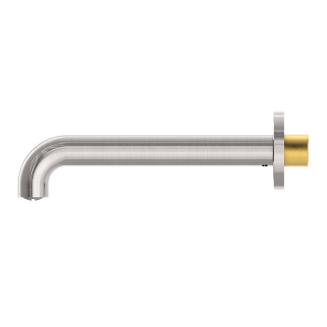 Nero Mecca Basin/Bath Spout Only 230mm Brushed Nickel