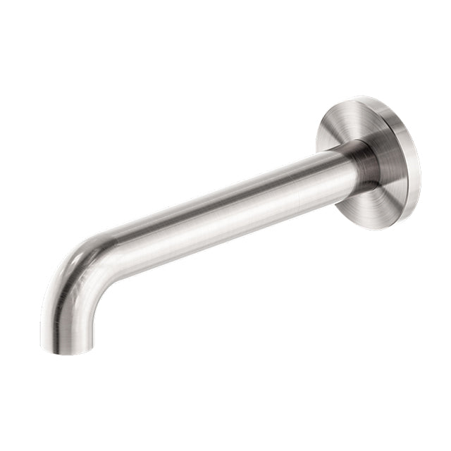 Nero Mecca Basin/Bath Spout Only 230mm Brushed Nickel