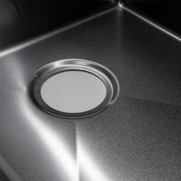 Meir Single Large Bowl Kitchen Sink 760mm - Gunmetal Black