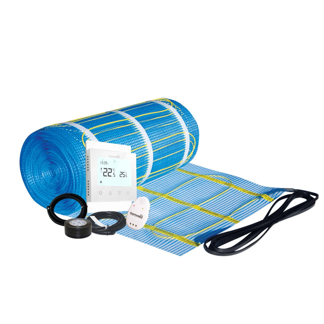 Thermogroup Underfloor Heating 150W/m² Full Kit White Controller - The Blue Space