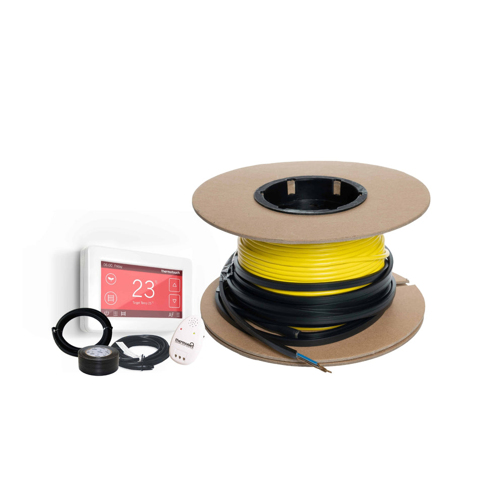 Thermogroup Thermowire Underfloor Heating Loose Wire Cable Kit and 5245 Dual Thermostat