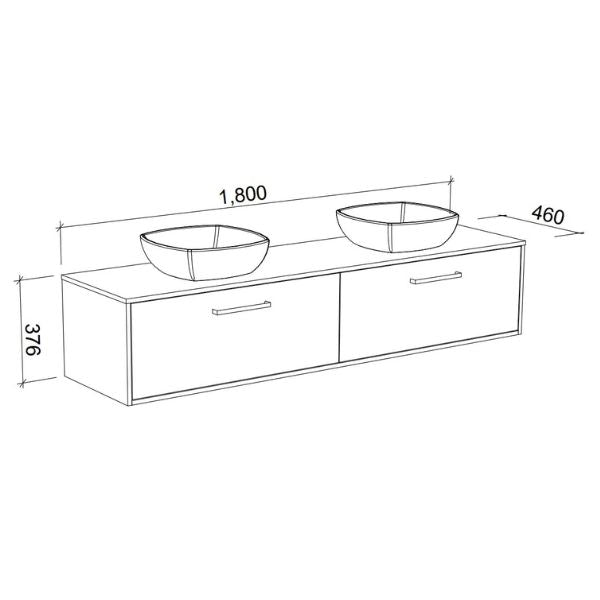 Timberline Delaware Wall Hung Vanity