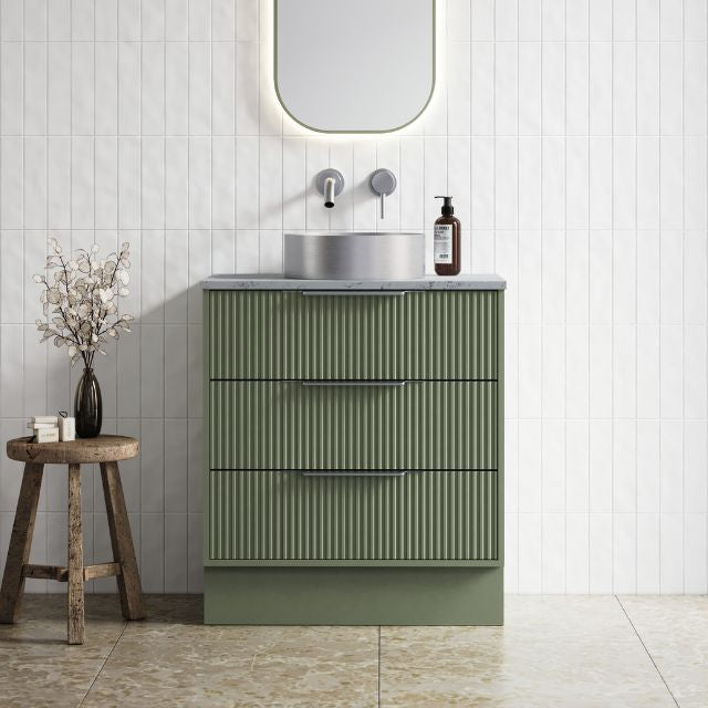 Timberline Emmett Dockland Floor Standing Vanity With Above Counter Basin