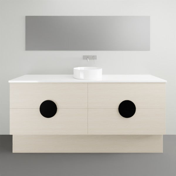 Timberline Oxbow Vanity w/ Kick, Stone Top & Basin