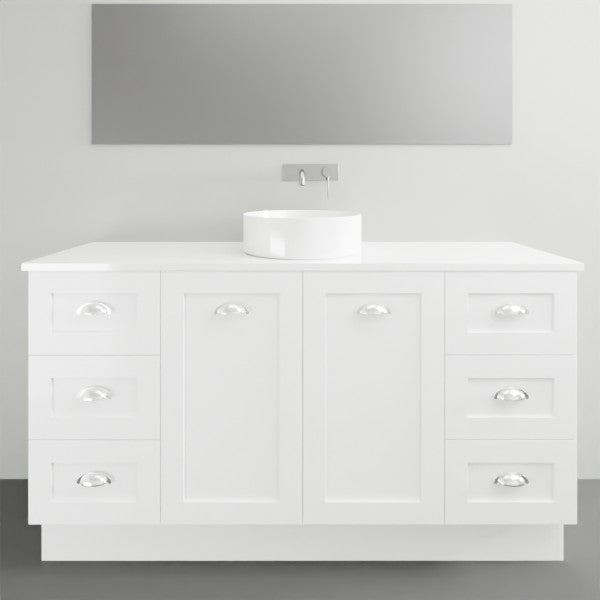Timberline Victoria Floor Standing Vanity with Silksurface Top and Above Basin
