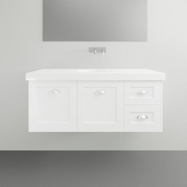 Timberline Victoria Wall Hung Vanity with Silksurface Freedom Top & Under Counter Basin