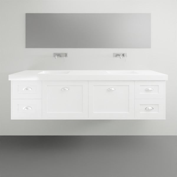 Timberline Victoria Wall Hung Vanity with Silksurface Freedom Top & Under Counter Basin