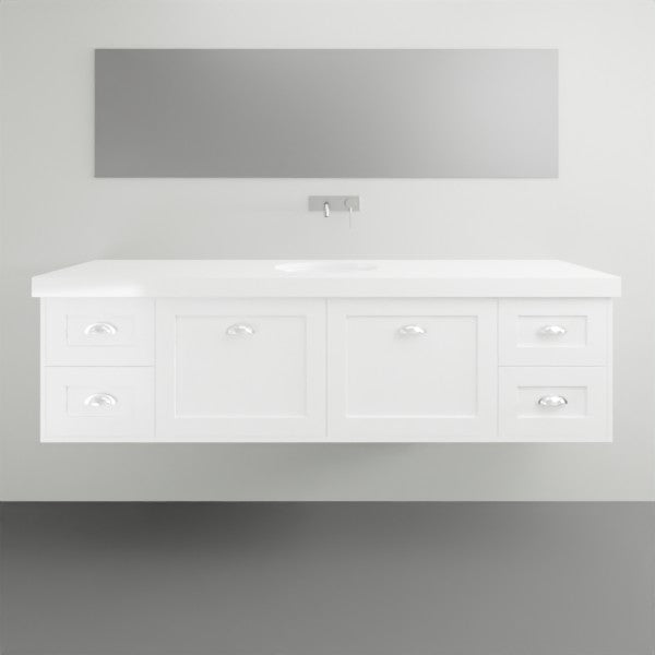 Timberline Victoria Wall Hung Vanity with Silksurface Freedom Top & Under Counter Basin