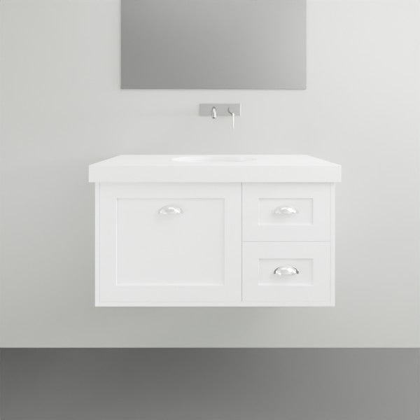 Timberline Victoria Wall Hung Vanity with Silksurface Freedom Top & Under Counter Basin