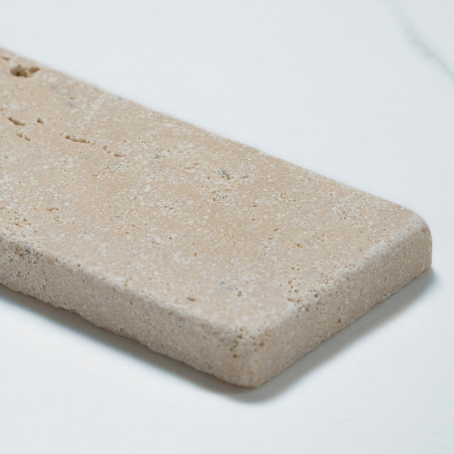 Tumbled Natural Beige Travertine Subway Tile 50mm x 200mm