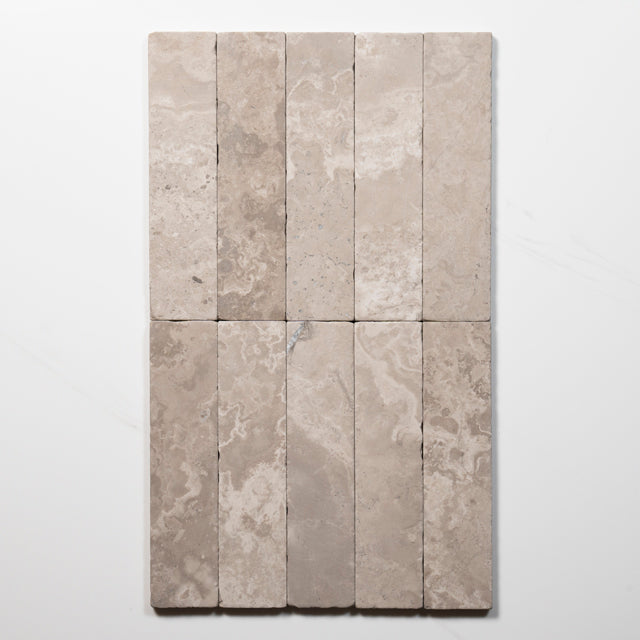 Tumbled Natural Grey Woodstone Subway Tile 50mm x 200mm