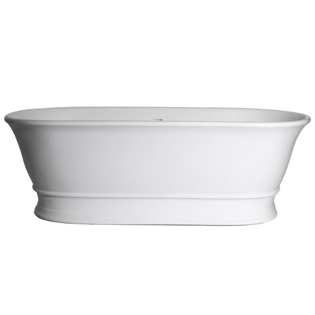 Turner Hastings Cambridge 156 TitanCast Bath with Overflow - Satin Silk