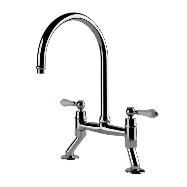 Turner Hastings Ludlow Bridge Mixer Tap - Chrome