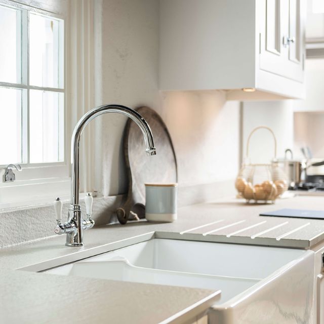 Turner Hastings Ludlow Double Sink Mixer - Chrome