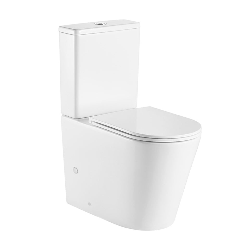 Turner Hastings Fino WhisperFlush Gloss White Back to Wall Toilet Suite with Thick Seat - Geberit Internals