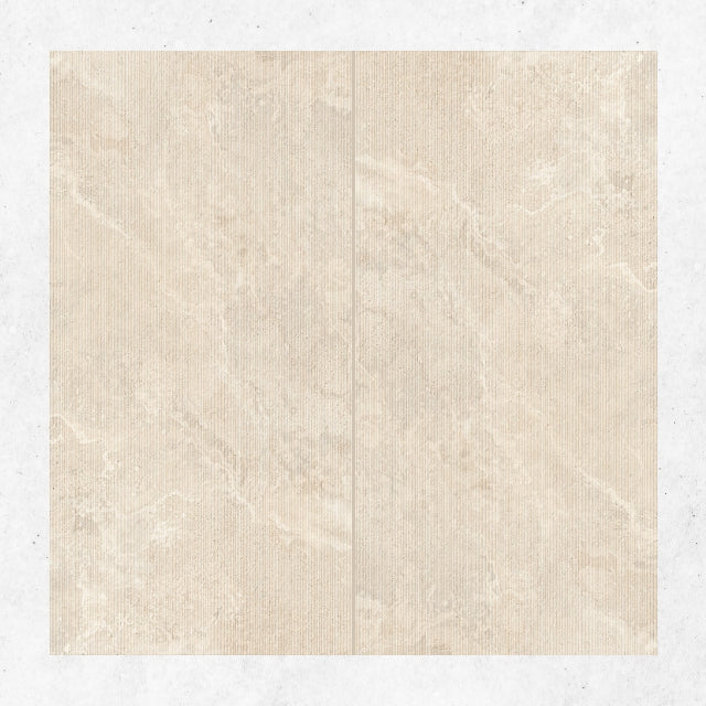 Tuscan Beige Travertine Look Tile 600mm x 1200mm Feature