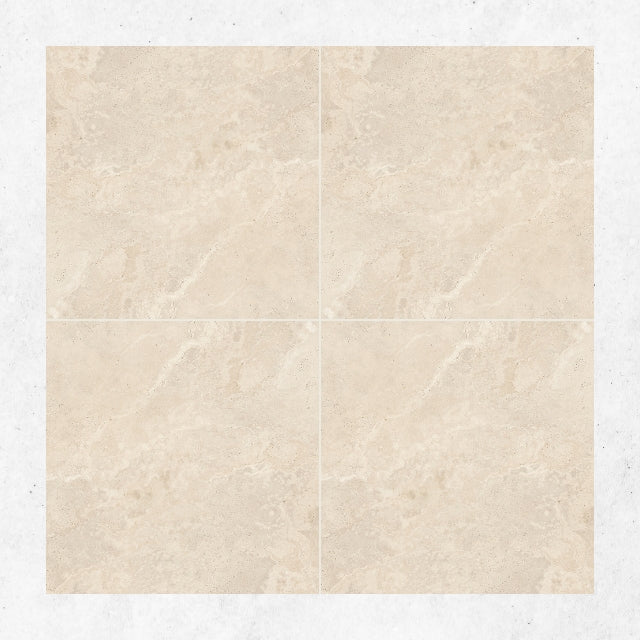 Tuscan Beige Travertine Look Tile 600mm x 600mm