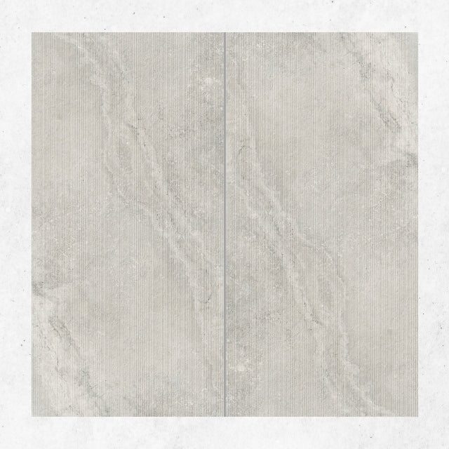 Tuscan Grey Travertine Look Tile 600mm x 1200mm Feature