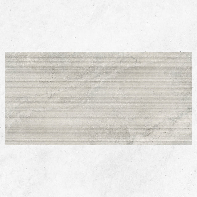 Tuscan Grey Travertine Look Tile 600mm x 1200mm Feature