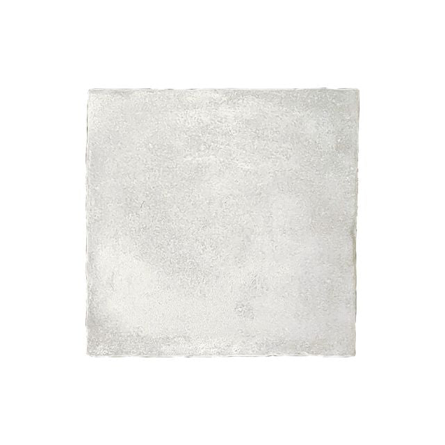White Malee Satin Hand Made Spanish Ceramic Tile 130 x 130 x 8mm