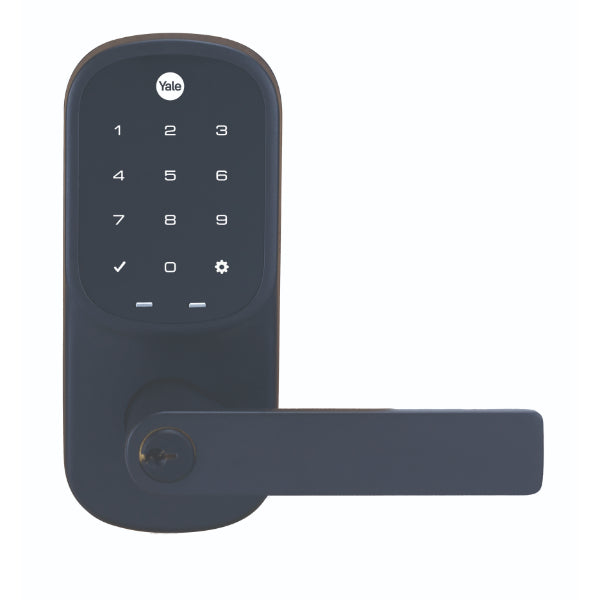Yale Assure Keyed Lever Matt Black with Home Module