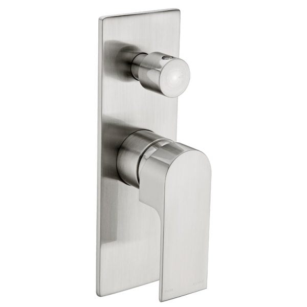 Nero Bianca Shower Mixer with Diverter - Brushed Nickel
