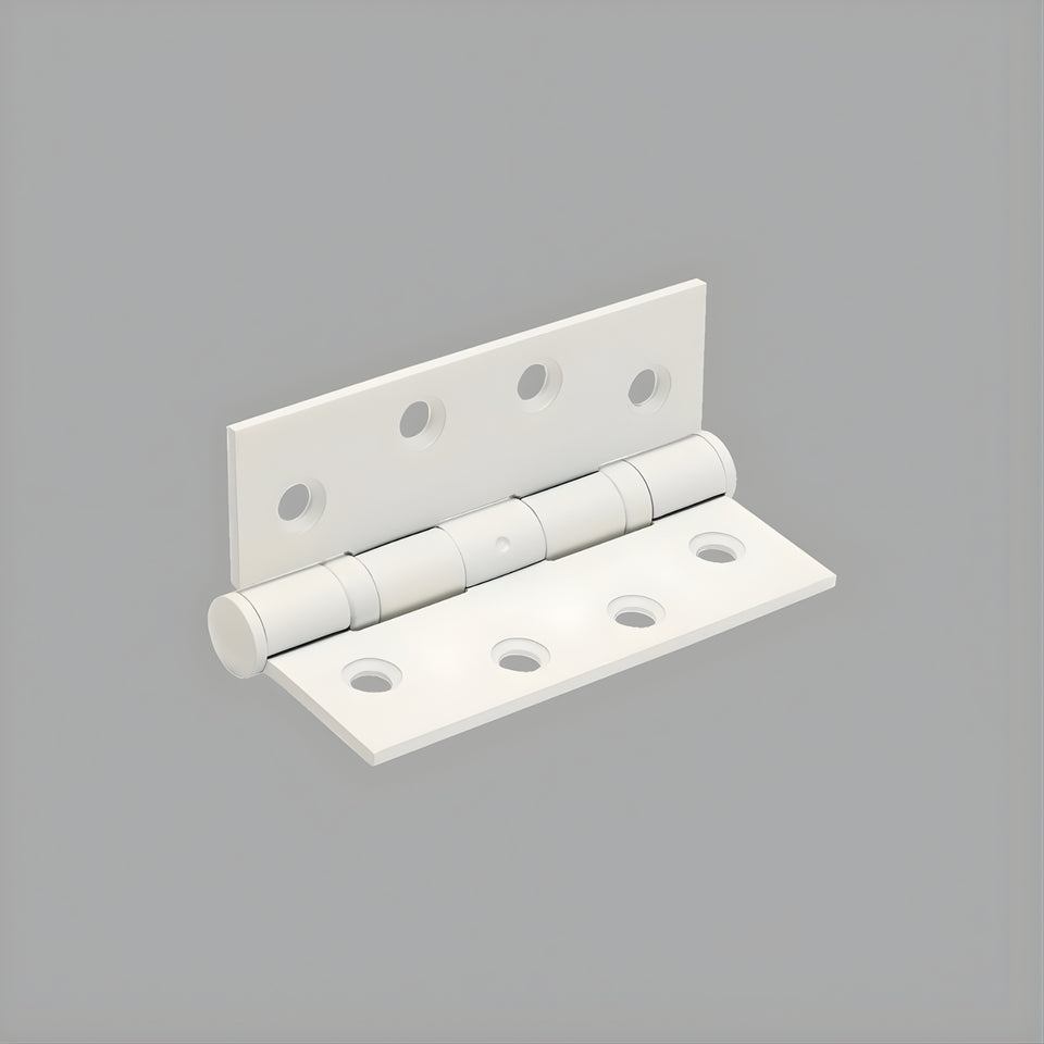 Zanda Butt Hinge Fixed Pin 100 x 100mm White