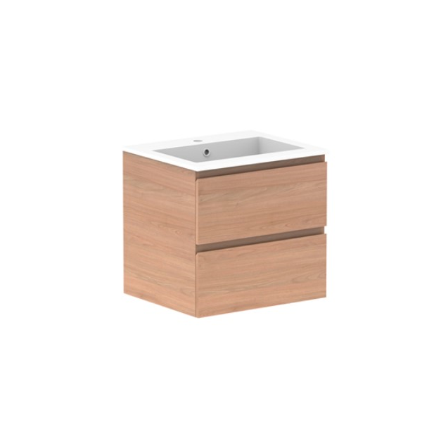 ADP Glacier Pro All Drawer Twin Vanity with Cast Marble Top