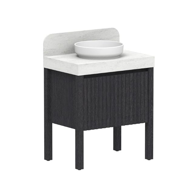 ADP Harper Floor Standing Vanity with Legs and Durasein Benchtop 750mm Centre Bowl HARFAS0750FMCDU | The Blue Space