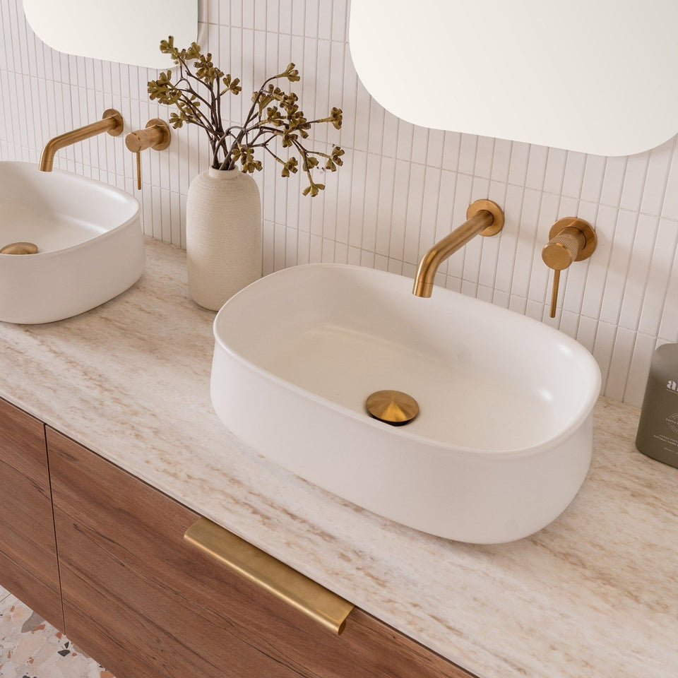 ADP Hewitt 460 x 330 Above Counter Basin Gloss White